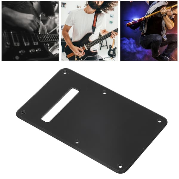 Gitarr bakplatta reptålig elektrisk gitarr tremolo hålrumslock bakplatta för ST SQ svart