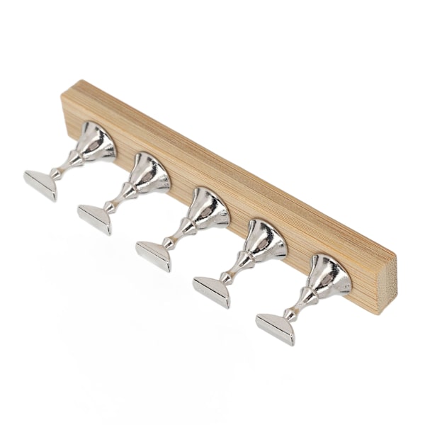 Magnetisk nageldisplayställ Log Alloy DIY träningsfingernageldisplayhållare för skönhetssalong