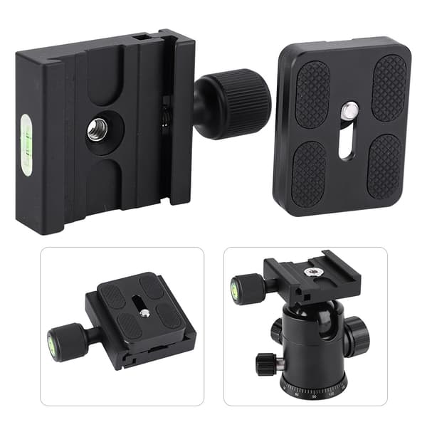 CL-50S 1/4\" 3/8\" Kamerastativ Quick Release Plade Klemme Mount Adapter til Arca Swiss