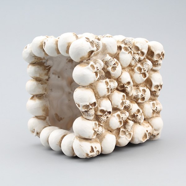 Kallopenkki-kynä- ja lyijykynäteline Resin Skeleton meikkisiveltimen pidike pukeutumispöydälle toimistopöydän säilytyslaatikko