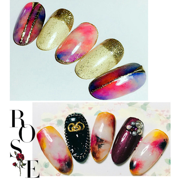 Klar nagellack gel blomma blomma marmor glitter dropptyp långvarig DIY manikyrverktyg