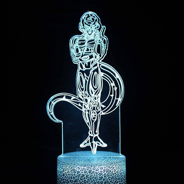 WJ 3D Illuusio Anime-lamppu, 7 Väriä Vaihtuva 3D Illuusio Anime-valo, Anime-hahmo 3D Valo Anime Akryyli LED-lampulle Anime Led-valo Felixa