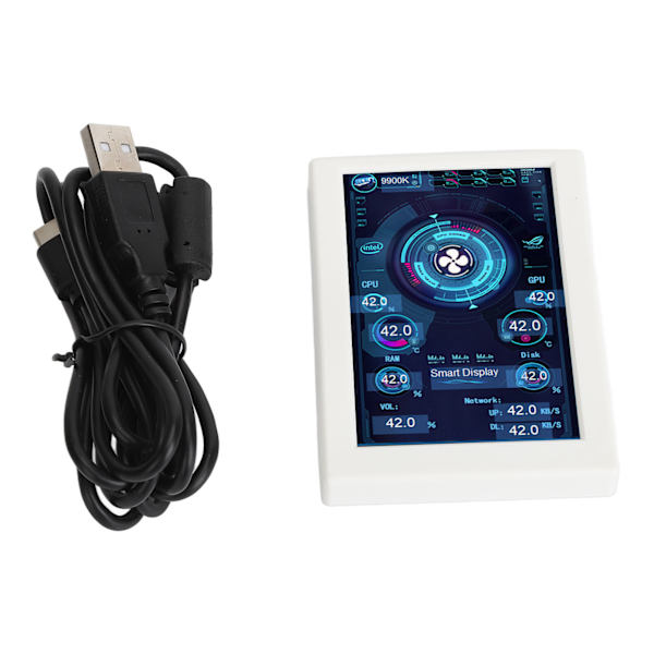 3,5-tums IPS USB PC-temperaturdisplay 360 graders roterbar AIDA64 dator CPU-datamonitor