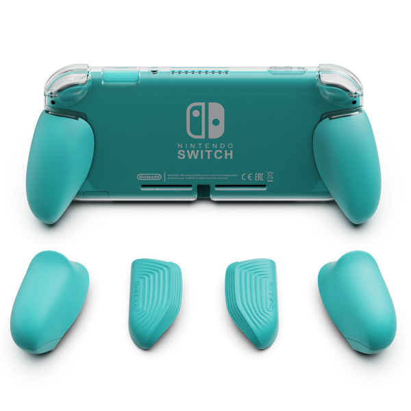 GripCase Lite: Et komfortabelt beskyttelsesdeksel med utskiftbare grep [for å passe alle håndstørrelser] for Nintendo Switch Lite [Ingen bæreveske]