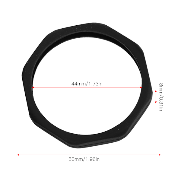 5 stk. mikrofon anti-slip rulle ring sort blød silikone beskyttelse hale cover (sort)