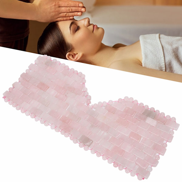 Øjenafslappende maske ansigtsmassager naturlig jadesten reducerer mørke rande sten soveplejeværktøj rosenkvarts