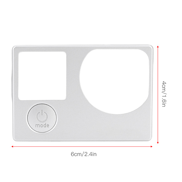 Front Panel Board Cover Frame Faceplate Reparationsdel Ersättning för GoPro Hero 4