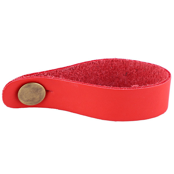 Gitarrhalsband Rem Knapp Huvudstock Remband Bärbar Gitarrer Tillbehör (Röd)