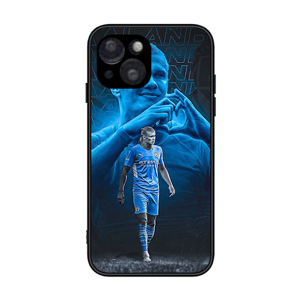 Man City FC Erling Haaland 2022/23 Førstehold Blød Gel Cover Kompatibelt Med iPhone 13 Pro