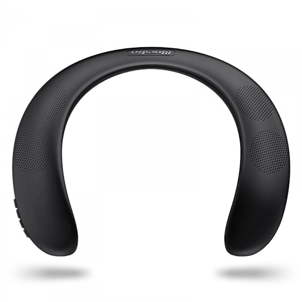 Bärbar trådlös stereo bärbar nackhängande Bluetooth 5.0-högtalare Sportmusik MP3-spelare Subwoofer Bass Stödjer TF-kort och FM-radio
