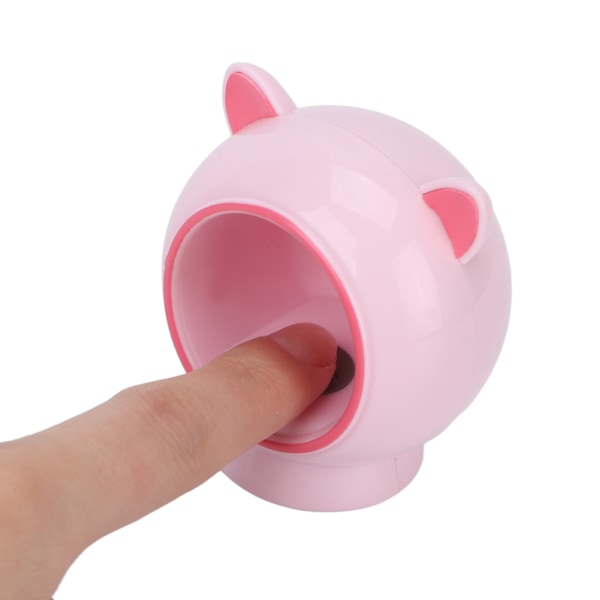 6W Mini Neglelampe 3stk Lyschips 360° Belysning Type C Opladning UV LED Neglelak Hærdende LampePink