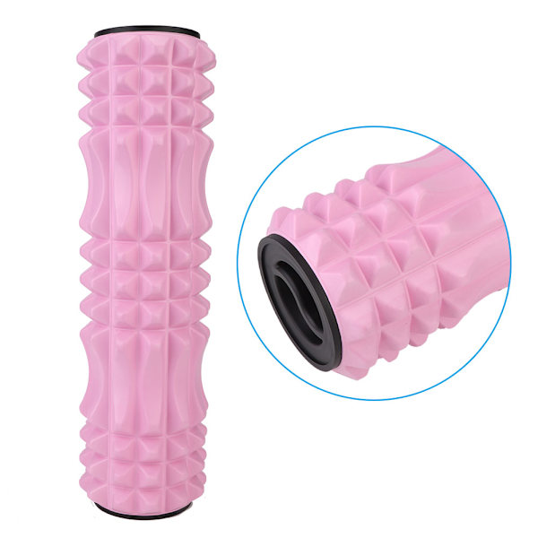 Hul yoga skumrulle muskel smerte tretthet lindring fitness skum massasje kolonne (45cm rosa)
