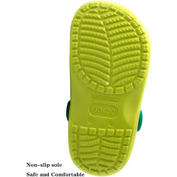 Barn Clogs Pojkar Flickor Sommartofflor Småbarn Strand Dinosaurie Sandaler UK 5.5-13.5 Barn
