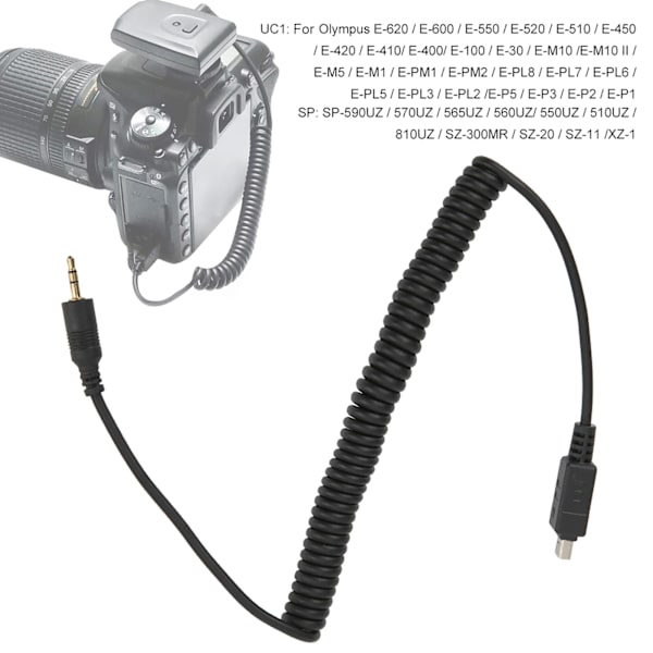 YouPro UC1 Kameraslutare Flash Trigger Anslutningskabel Fjädertråd för Olympus