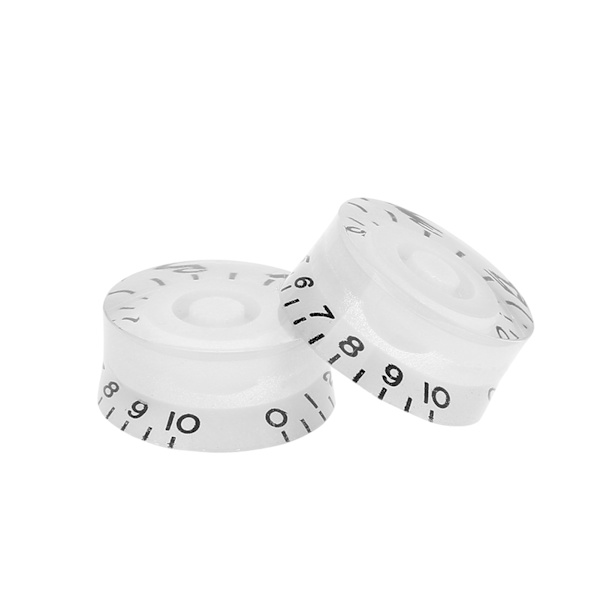 4 stk. Guitar Tone Speed Volume Control Knobs Udskiftning til Les Paul (Hvid)