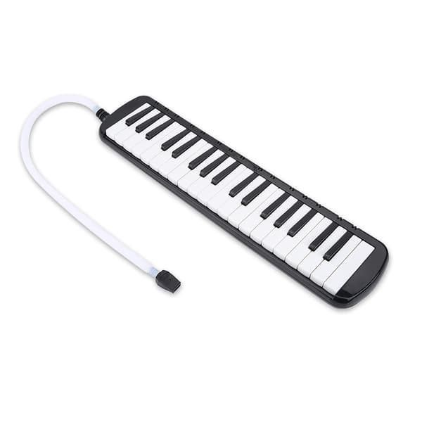 IRIN Keyboard Harmonika Musikinstrument til begynderbørn (sort 37 tangenter)
