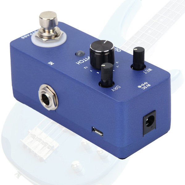 Digital Elektrisk Gitarr Effekt Pedal True Bypass Effektpedaler Enastående Tonhöjdsomfång