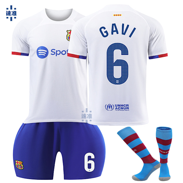 GAVI FC BARCELONA ADV MATCH AWAY JERSEY 2023/24 26 No.6