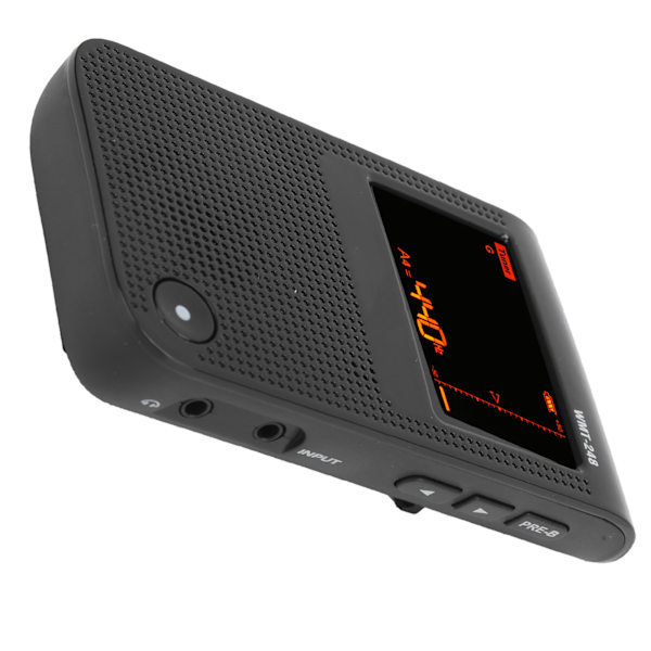 Elektrisk metronom tuner, uppladdningsbar, exakt, universell för gitarr, piano, fiol WMT‑248Black