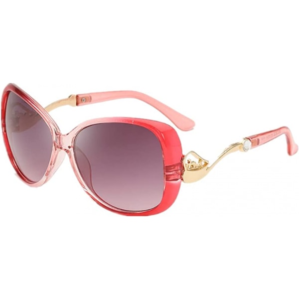 Vintage Cat's Eye Solbriller for Kvinner 100% UV-beskyttelse Klassisk Retro Designer Style, Rosa