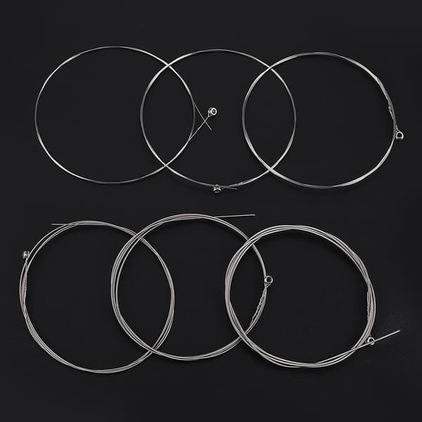 Gitarrsträng för elgitarrer Musikinstrument Tillbehör Del(E100 Silver)