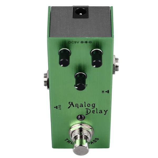 Gitarr Delay Effekt Pedal Multifunktion Rikt Timbre Analog Delay Elgitarr Effekt Pedal Ljusgrön