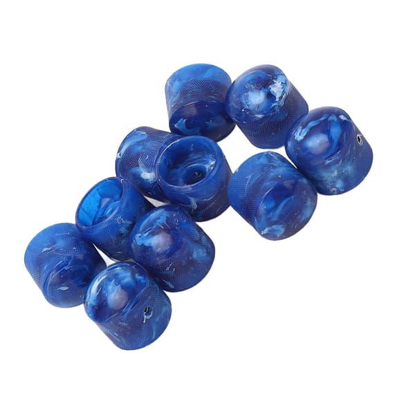 Volumen Tone Dome Knobs Plast Kontrol Elektrisk Guitar Bas Dele Tilbehør med Hex Nøgle GD84 Blå