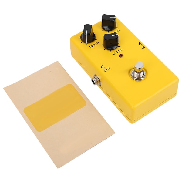 Gul elektrisk gitar effektpedal Mini gitarlyd Chorus effektpedal prosessor