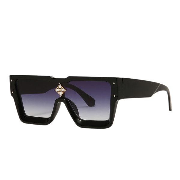 quare överdimensionerade solglasögon för kvinnor män Flat Top Fashion Shades