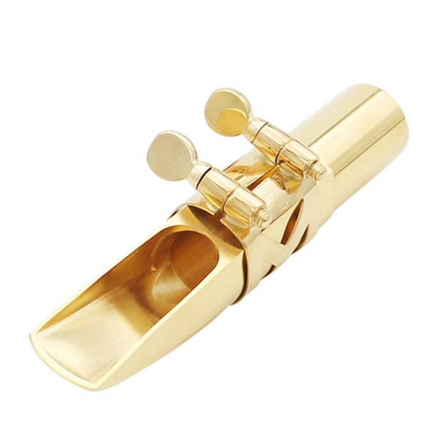 Alto Saxofon Munstycke Guld Färg Metall Multifunktionell Sax Munstycke Kit för Övning 6C