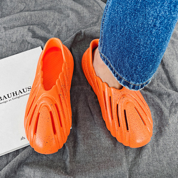 Unisex trädgårdsträskor skor tofflor sandaler-orange(40/41 EU)