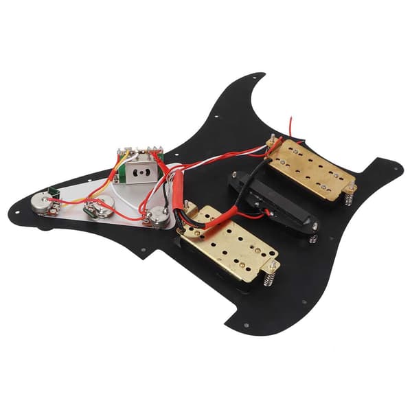 Laddad plektrumskydd pickup-set tillbehör för elgitarr med 1 st bakre täckplåt