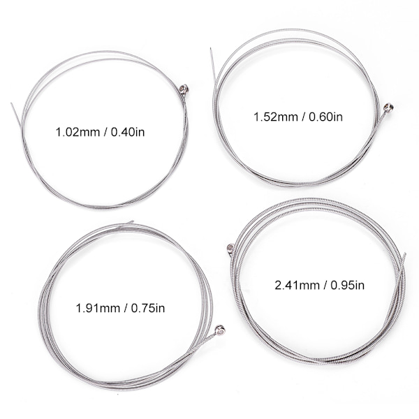 IRIN 4-pack B100 Elektrisk Bassträng G-D-A-E Stål Nickel Legering Medium Spänning