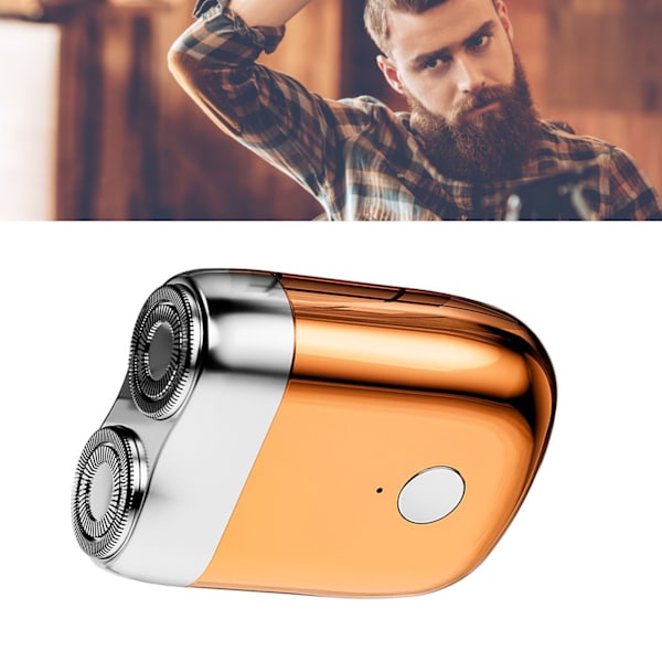 Elektrisk hårklippare Vattentät Magnetisk Typ Uppladdningsbar Näs- och Skäggtrimmer Hårklippningsverktyg Kit för Män Orange
