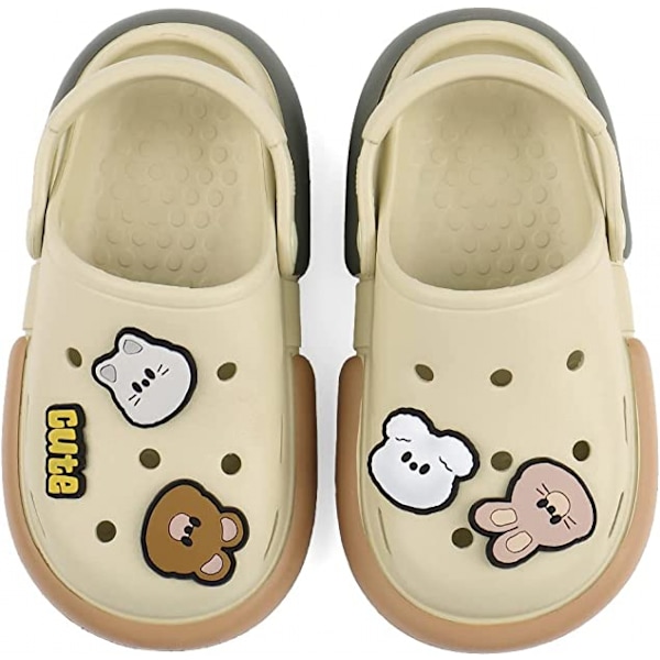 Barn Trädgård Clogs Söta Sommar Slip-On Mules Sandaler för Pojkar Flickor Inomhus Utomhus Strand Promenad Tofflor