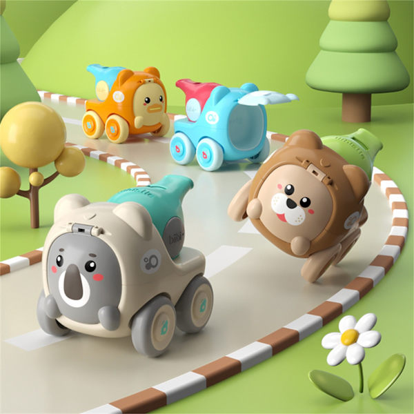 Piirretty Vihurieläin Paina Liukuva Vetoauto Leikkiauto Paina ja Mene Leikkiautoja (Koala)