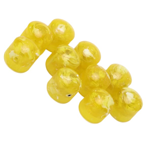 Volume Tone Dome Knobs Plast Kontrol Elektrisk Guitar Bas Dele Tilbehør med Hex Nøgle GD88 Gul