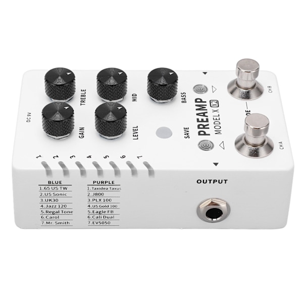 Digital förförstärkareffektpedal Flerkanalig enkelblock GIR Box Model Sampling Effector