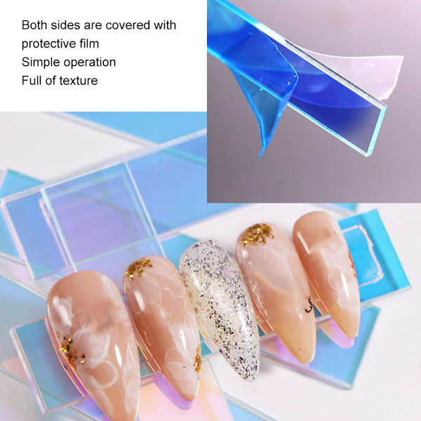 50 st Akryl Nageldisplay Ställ Färgglada Nagellack Display Ställ Nagellack Display Hållare