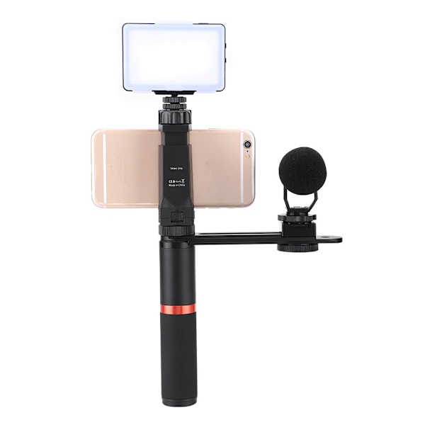 ViewFlex VF-H6 Smartphone Hand Grip Bluetooth Control Handle Stabilizer med LED