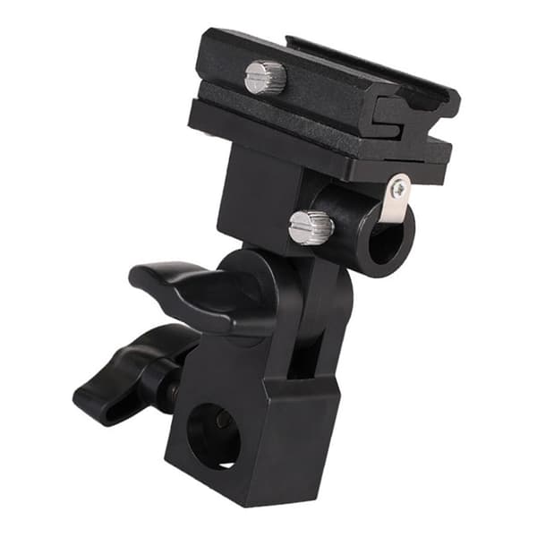 Fotoblitzadapter Hot Shoe Drejelig Montering Lysstativbeslag B Paraplyholder Fototilbehør