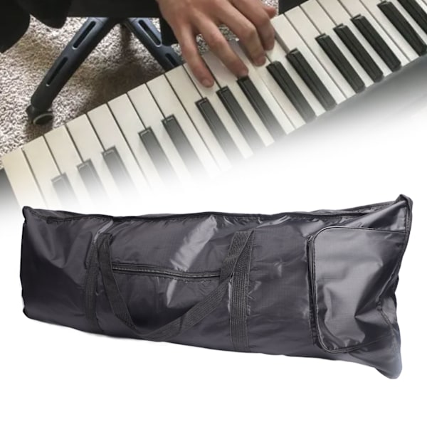 61-tangenters elektronisk piano gig-bag tykkere vanntett dobbel lomme keyboard elektronisk piano etui