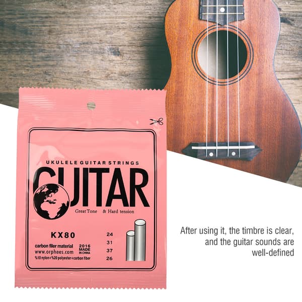 5 st plast stålsträng musikinstrument del för gitarr ukulele Hawai 4 strängar gitarrer