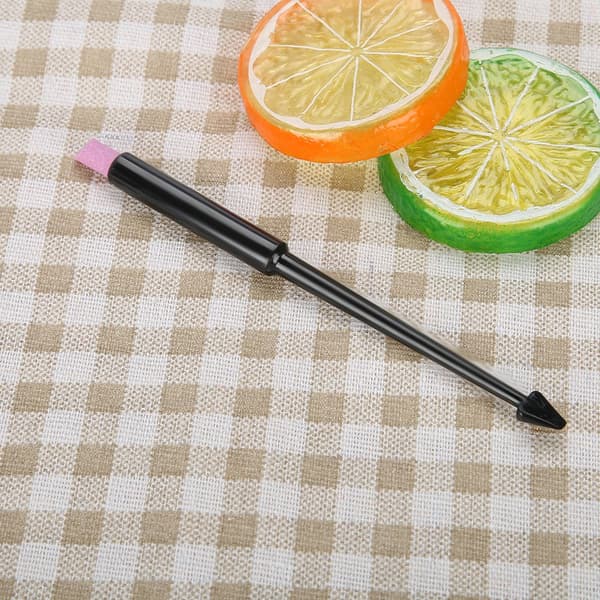 Professionel neglepolering kvarts scrub pen død hudfjerner trimmer manicure værktøj sort
