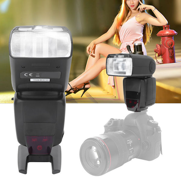 VISICO VS-765 2.4G Trådlös Kamera TTL Flash Speedlite för Canon 5D2/5D3/5D4/5DS/6D/6D2