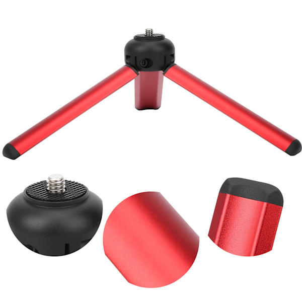 Sunnylife Aluminiumlegering Skrivbordsstativ Actionkamera Mini Fäste Tillbehör för POCKET 2röd