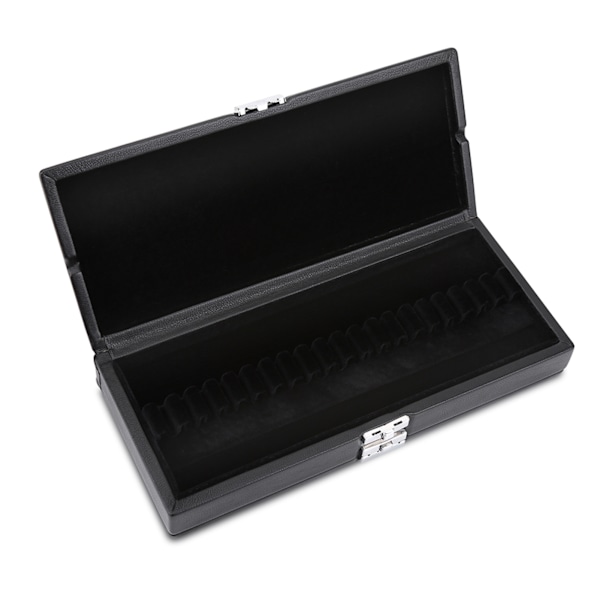 Trä PU Läderfodral Reed Case Holder 2 Lager Förvaringslåda för 40 st Oboe Reeds