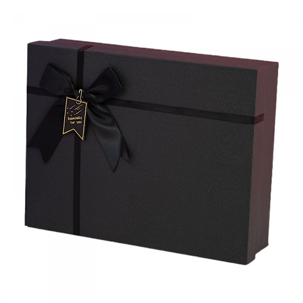 Presentförpackningar med lock för presenter, presentförpackningar med band för jul, mors dag, helgdagar, fars dag（6,6x4,7x2,3 tum）