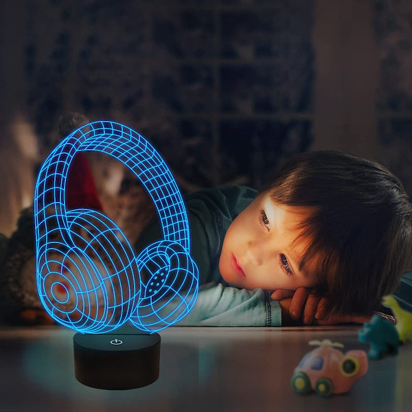 Optisk illusion 3D-hörlurar LAMP