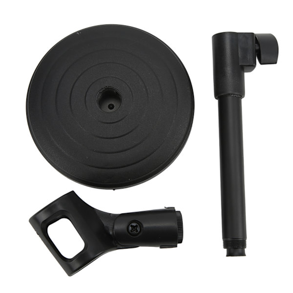 Desktop Metal Tripod Fällbar Mikrofonstativ Justerbar Vinkel Disc Mikrofonfäste Hållare Stativ